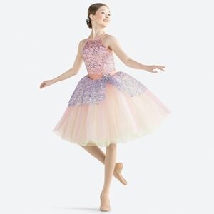 Revolution Dancewear Youth Girl's Forgotton Overture #RC24545 Dress - Salmon -MC
